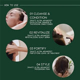 Aveda Invati Ultra Advanced Light & Rich 4-Step System | Exfoliating Shampoo, Thickening Conditioner, Revitalizing Scalp Serum, Fortifying Leave-In Treatment | Reduces Hair Loss by 77%*