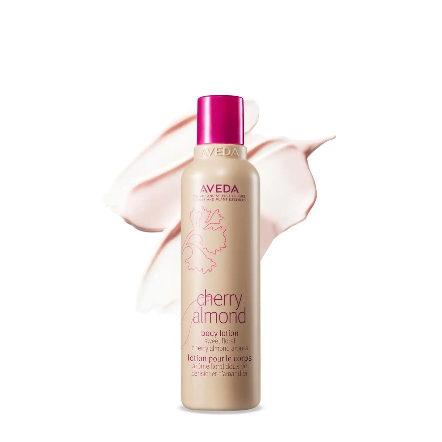 Aveda Cherry Almond Body Lotion | with Sweet Almond Oil, Cherry Blossom Extract | Sweet Floral Aroma of Tonka Bean, Certified Organic Orange, Ylang Ylang | 98% Naturally Derived*, 6.7 Fl Oz