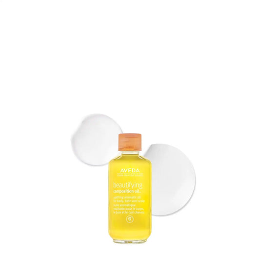 Aveda Beautifying Composition Oil | Bath, Body & Scalp | with Certified Organic Safflower & Olive Oil | Aroma of Certified Organic Rosemary, Lavender, Bergamot, 1.7 Fl Oz