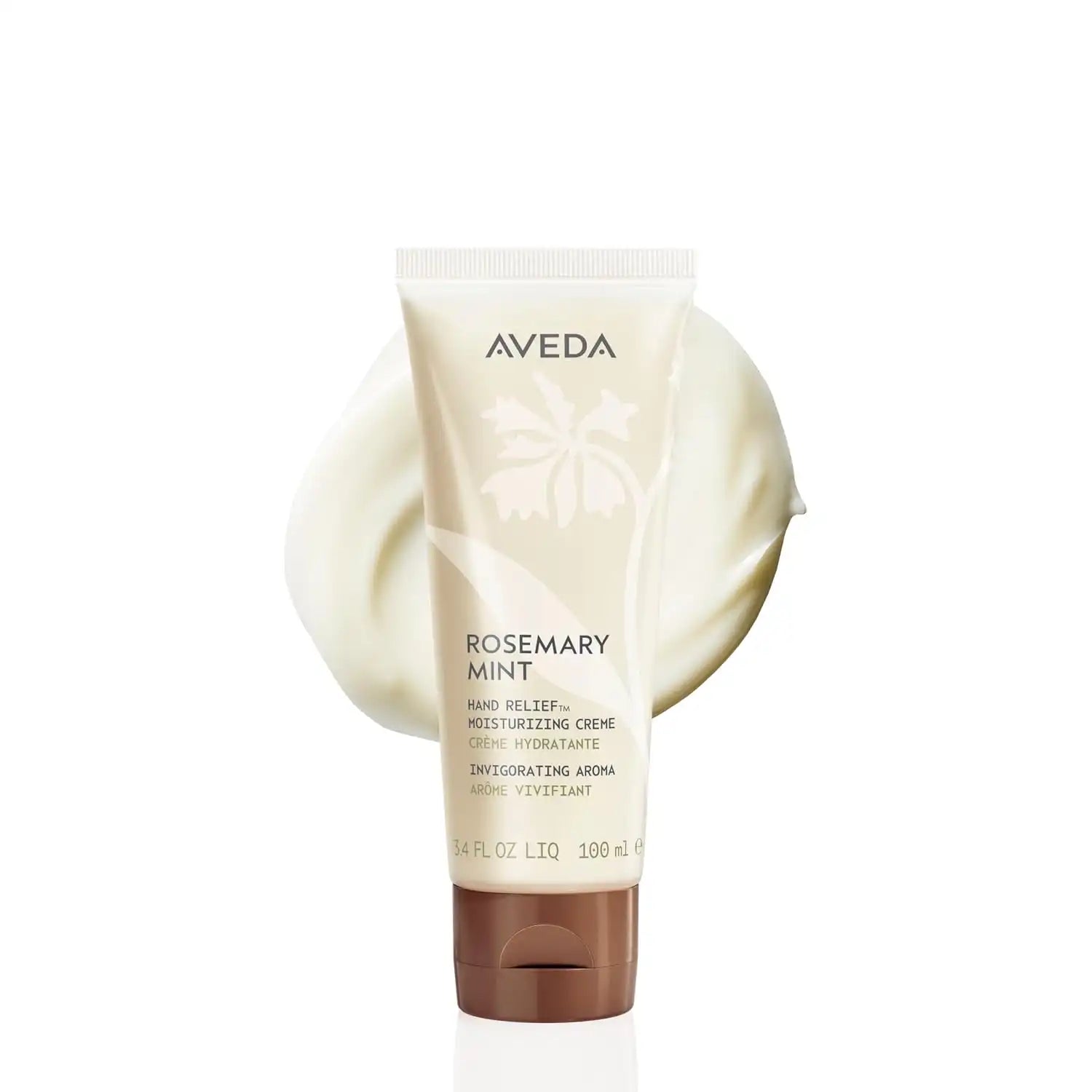 Aveda Rosemary Mint Hand Relief Moisturizing Creme | Intensely Moisturizing Hand Cream With Signature Invigorating Aroma | With Andiroba Oil | 95% Naturally Derived*, 3.3 Fl Oz