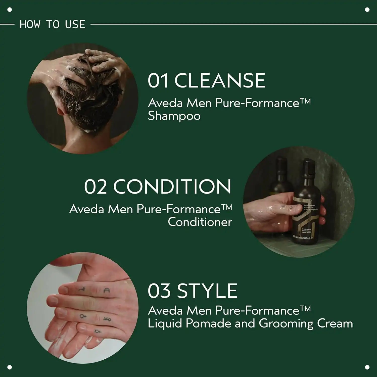 Aveda Men Pure-Formance Conditioner | Daily Lightweight Conditioner for Men’s Hair | Conditions and Adds Shine | 99% Naturally Derived*, 10 Fl Oz