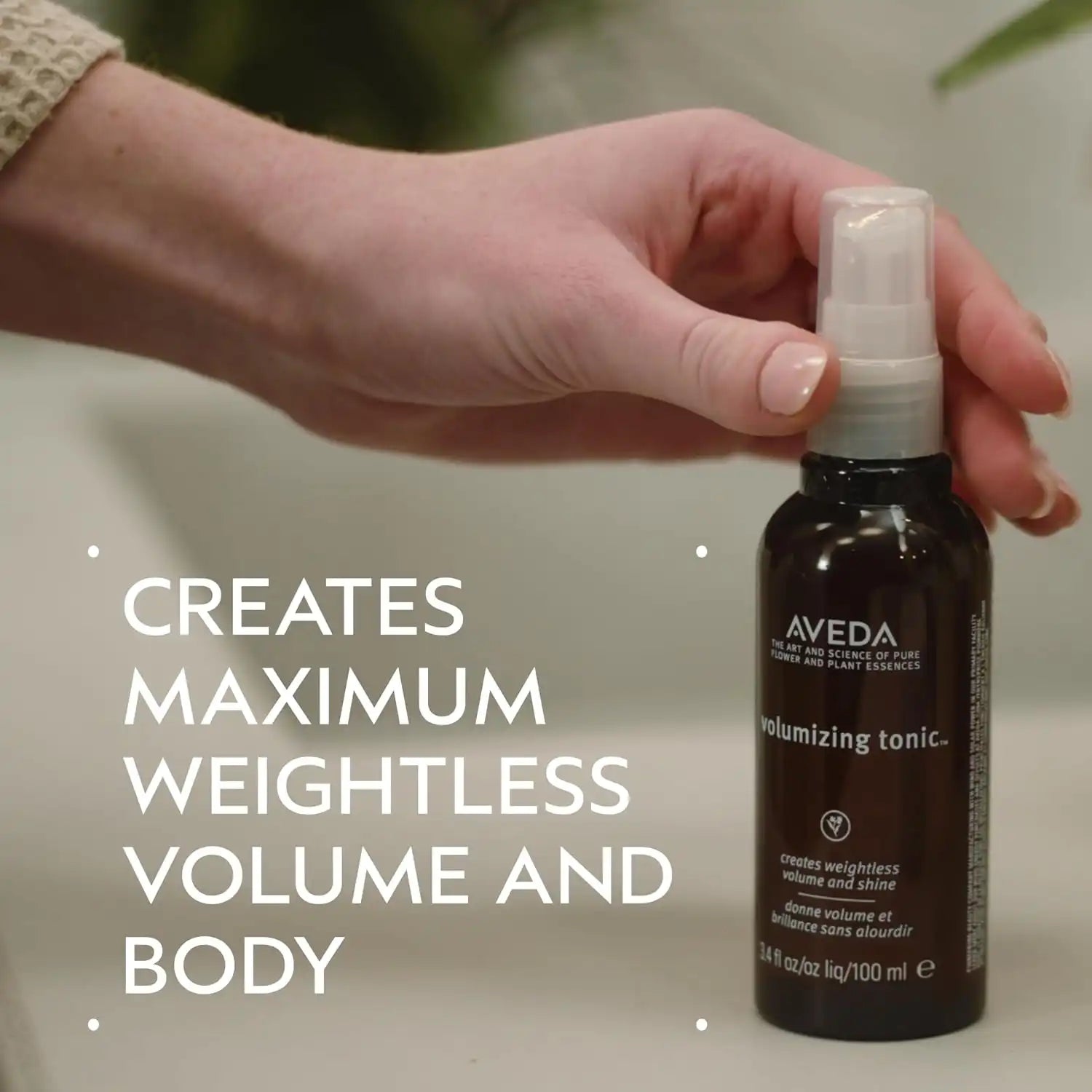 Aveda Volumizing Hair Tonic | Volume Spray for Fine and Medium Hair Types | Build Body + Shine | With Wheat Amino Acids and Certified Organic Aloe | 92% Naturally Derived*
