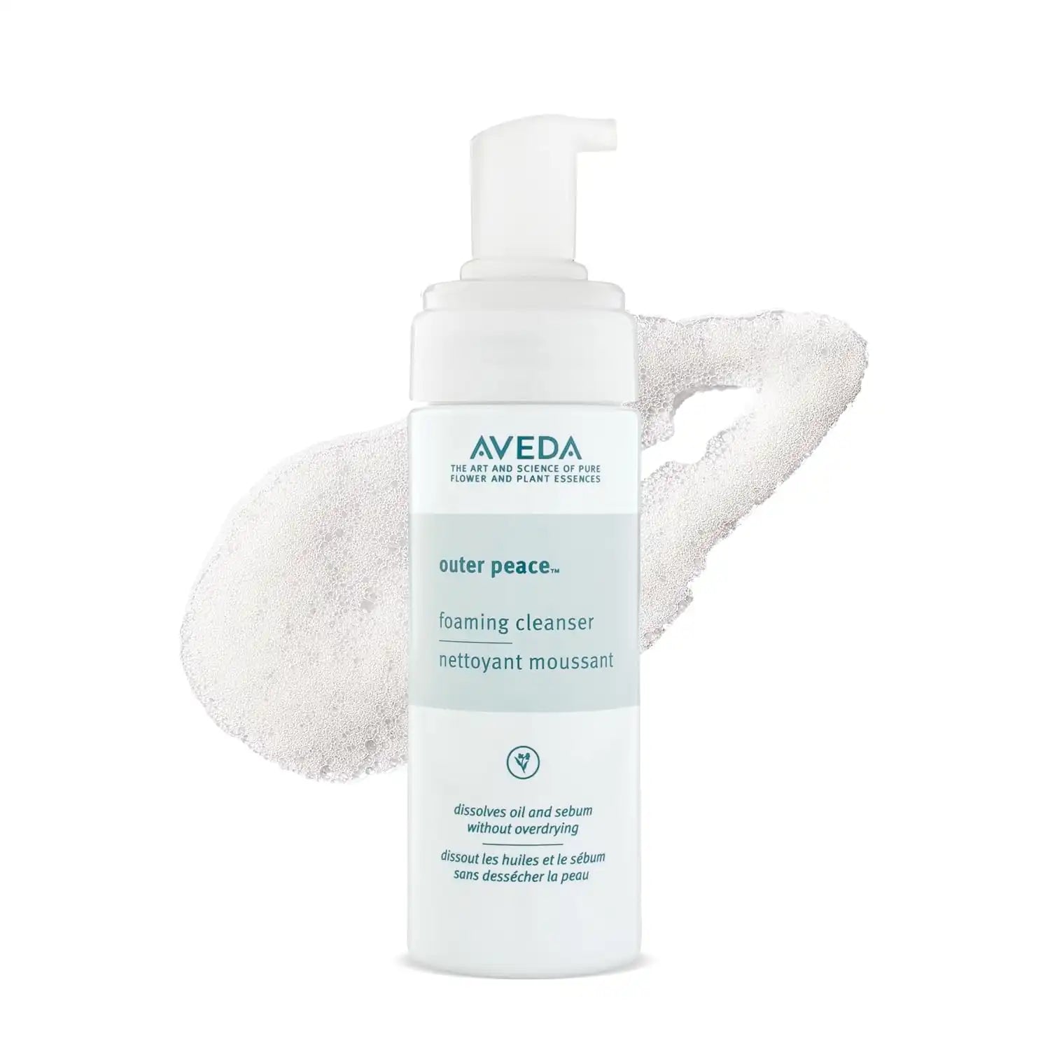 Aveda Outer Peace Foaming Cleanser | Daily Face Cleanser for Acne-Prone Skin | with Powerful Plant Extracts, 4.2 Fl Oz