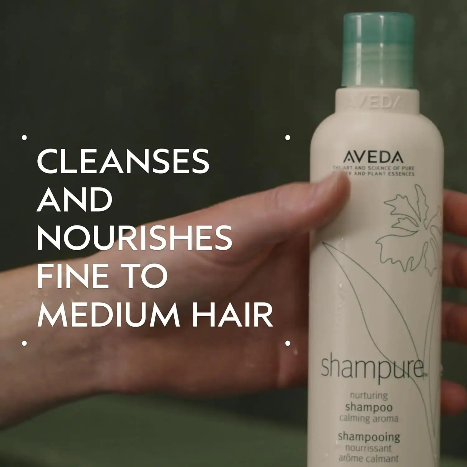 Aveda Shampure Nurturing Shampoo for Fine to Medium Hair | Gently Cleanses and Nourishes Hair | With Abyssinian Oil | Calming Aroma of Lavender & Ylang Ylang | 96% Naturally Derived*