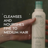 Aveda Shampure Nurturing Shampoo for Fine to Medium Hair | Gently Cleanses and Nourishes Hair | With Abyssinian Oil | Calming Aroma of Lavender & Ylang Ylang | 96% Naturally Derived*
