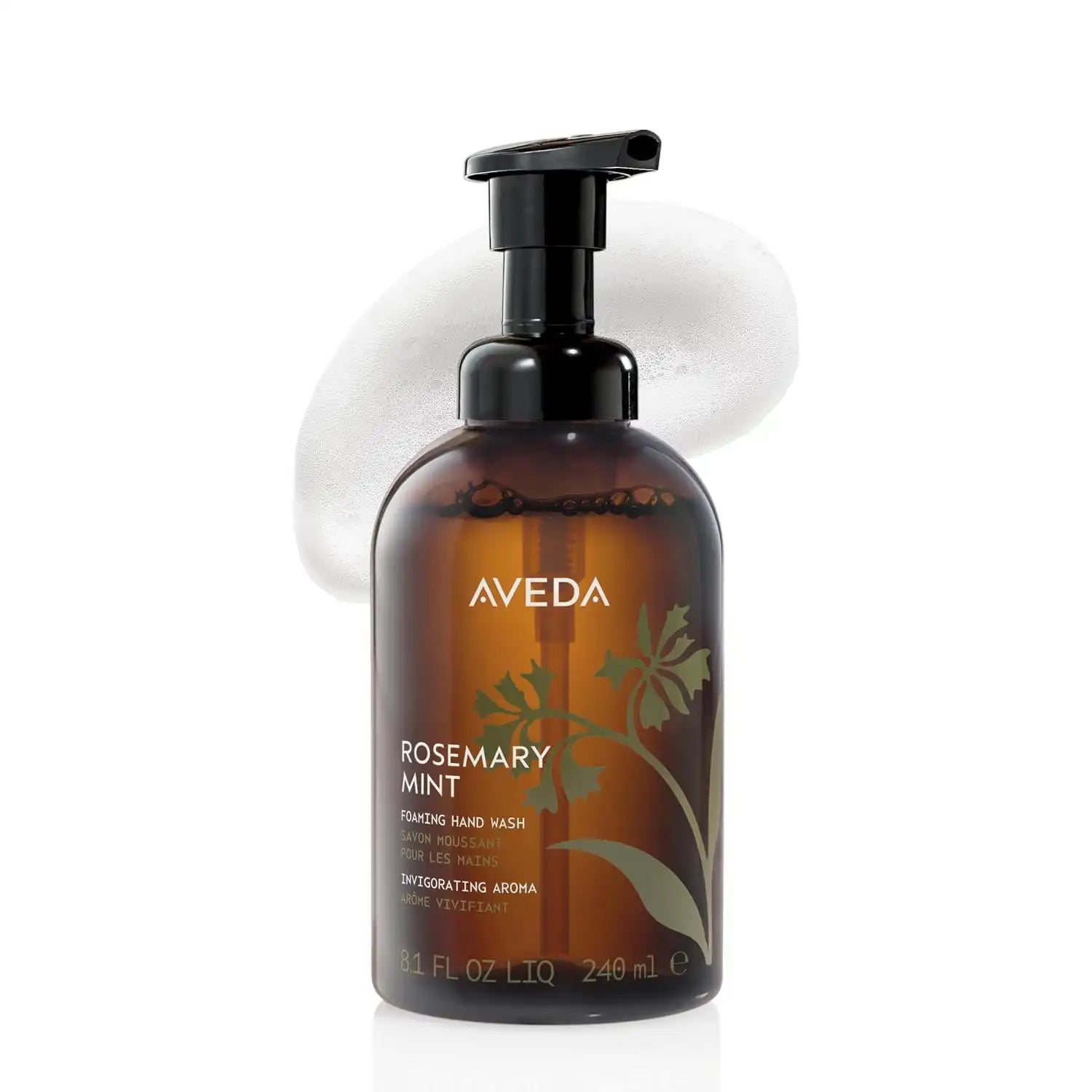 Aveda Rosemary Mint Foaming Hand Wash | Gentle Refillable Foaming Hand Cleanser With Signature Invigorating Aroma | With Plant Derived Glycerin | 98% Naturally Derived*