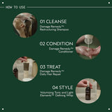 Aveda Damage Remedy Restructuring Shampoo for Damaged Hair | Repairs and Strengthens Damaged Hair | with Quinoa Protein | 92% Naturally Derived, 8.5 Fl Oz