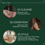 Aveda Rosemary Mint Weightless Conditioner | Lightweight Daily Conditioner | Adds Body & Shine| For Normal to Oily Hair, Fine to Medium Hair | Invigorating Aroma | 97% Naturally Derived*