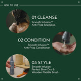 Aveda Smooth Infusion Anti-Frizz Shampoo | Smoothing Shampoo | Frizz Control | Protects Against Humidity | Silicone Free | for Medium and Thick Hair | 95% Naturally Derived*