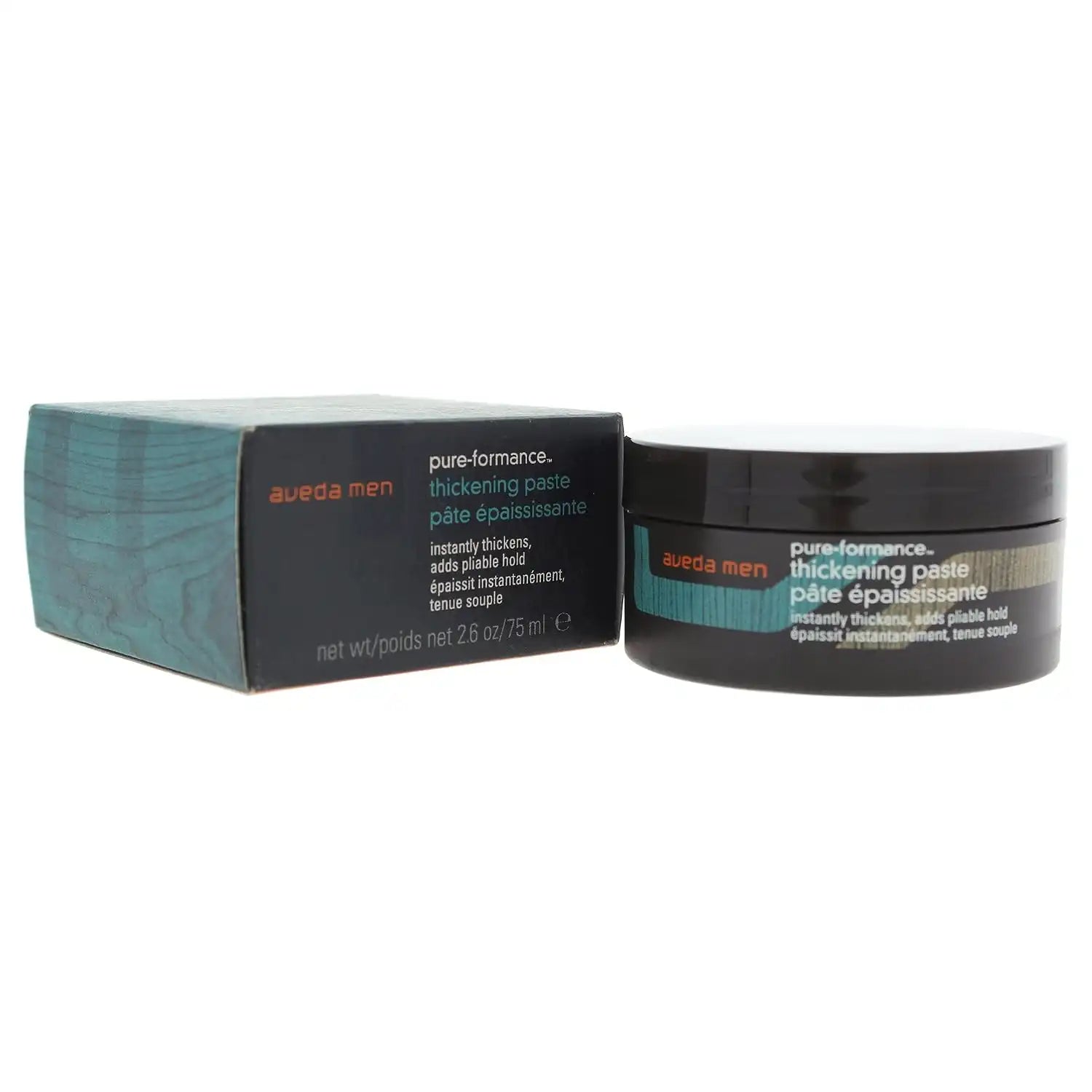 Aveda Men Pure-Formance Thickening Paste | Thickens Hair | Versatile Hold | Natural Finish Hair Styling Paste | With Amla |91% Naturally Derived*, 2.5 Fl Oz (Pack of 2)