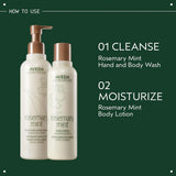 Aveda Rosemary Mint Hand & Body Wash | Liquid Hand Soap and Body Wash | with Invigorating Aroma of Certified Organic Peppermint & Rosemary