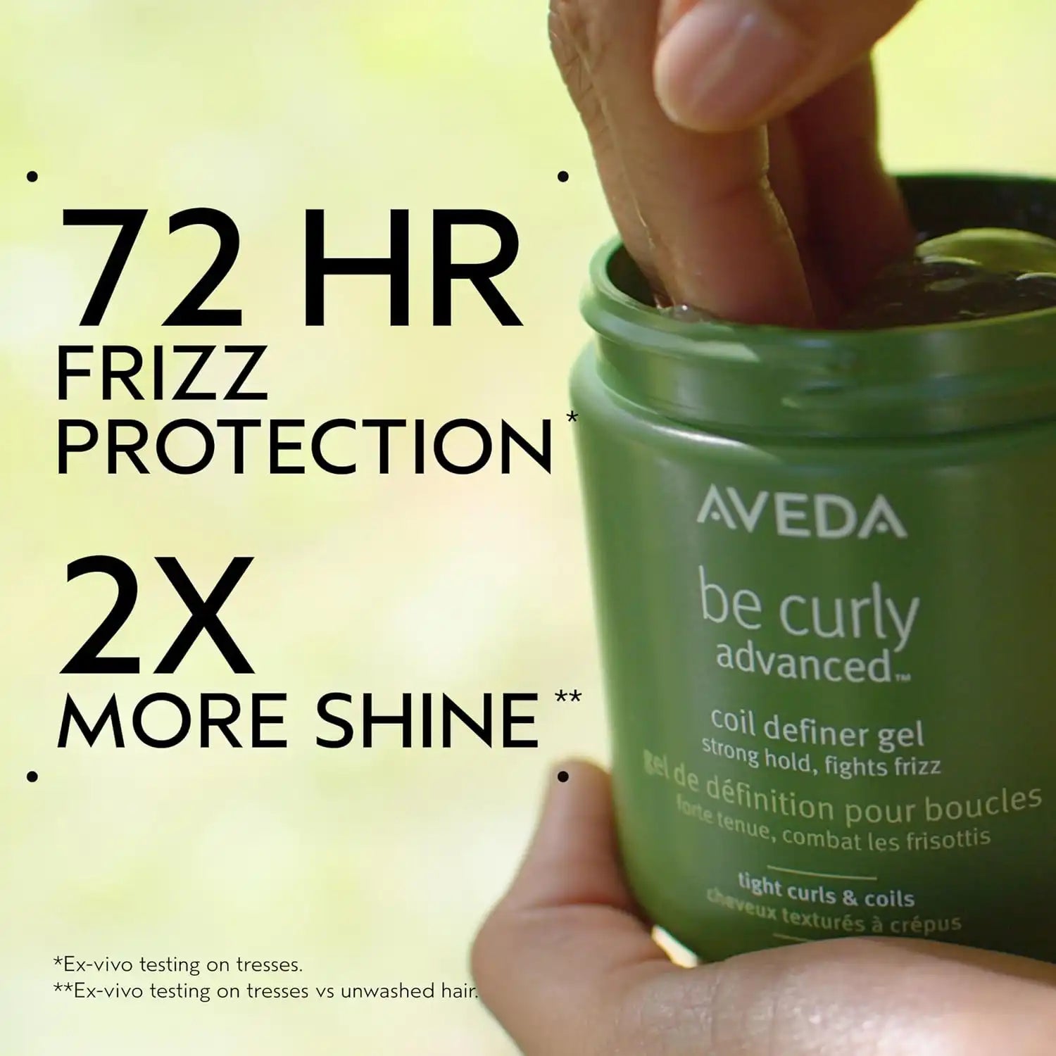 Aveda Be Curly Advanced Coil Definer Gel | Strong Hold Gel for Coily Hair | Defines & Protects from Humidity | Silicone Free | 93% Naturally Derived*, 8.8 Ounce
