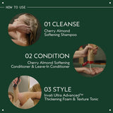 Aveda Cherry Almond Softening Leave-In Conditioner | for Normal to Dry Hair | Detangles, Heat Protection, Controls Frizz | 99% Naturally Derived*| Iconic Aroma of Tonka, Orange, Ylang Ylang, 6.7 Fl Oz