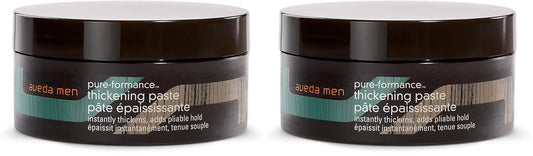 Aveda Men Pure-Formance Thickening Paste | Thickens Hair | Versatile Hold | Natural Finish Hair Styling Paste | With Amla |91% Naturally Derived*, 2.5 Fl Oz (Pack of 2)