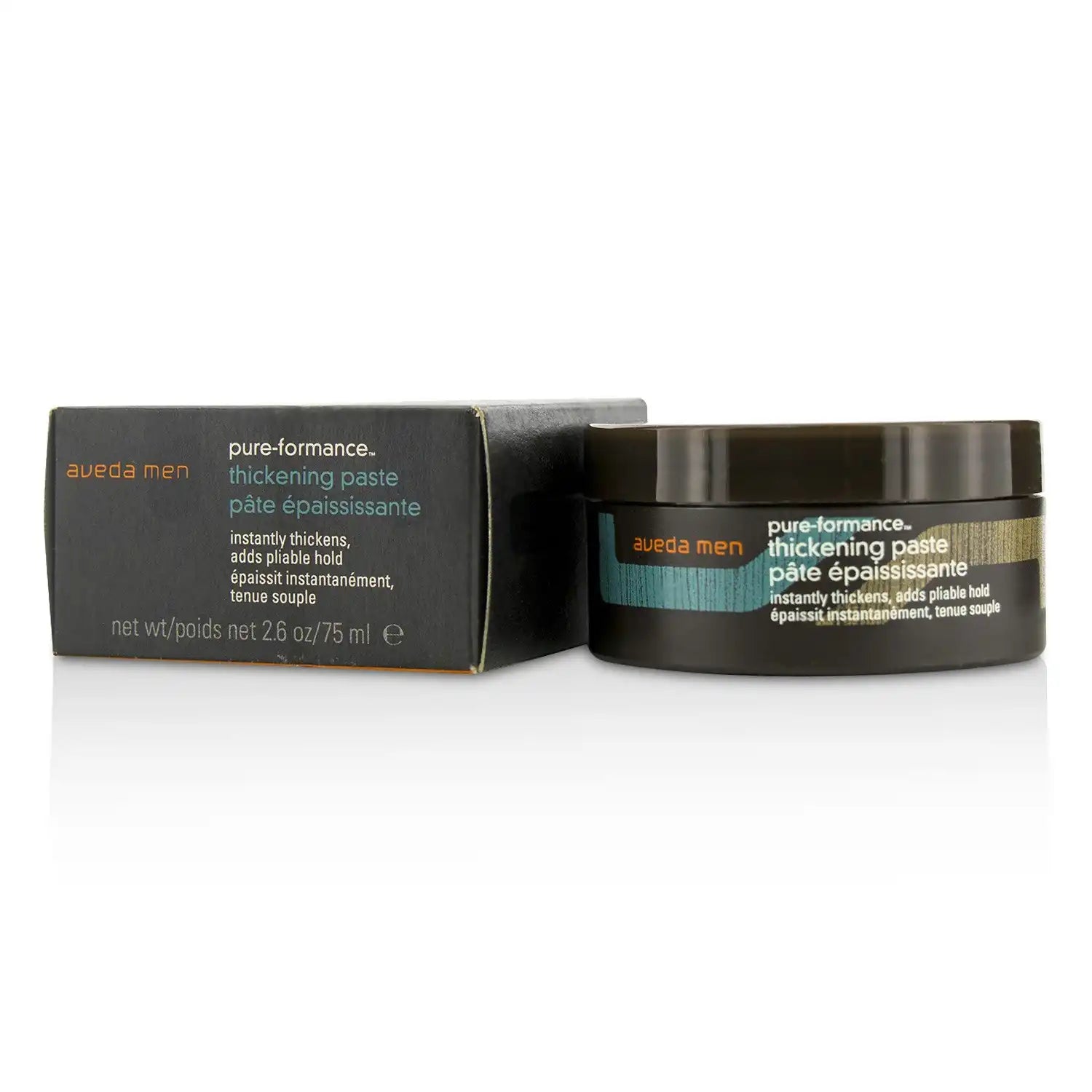 Aveda Men Pure-Formance Thickening Paste | Thickens Hair | Versatile Hold | Natural Finish Hair Styling Paste | With Amla |91% Naturally Derived*, 2.5 Fl Oz (Pack of 2)