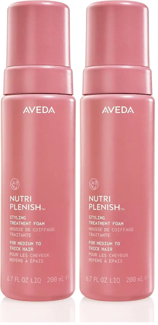Aveda Nutriplenish Styling Treatment Foam 6.7 OZ (Pack of 2)