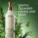 Aveda Rosemary Mint Hand & Body Wash | Liquid Hand Soap and Body Wash | with Invigorating Aroma of Certified Organic Peppermint & Rosemary