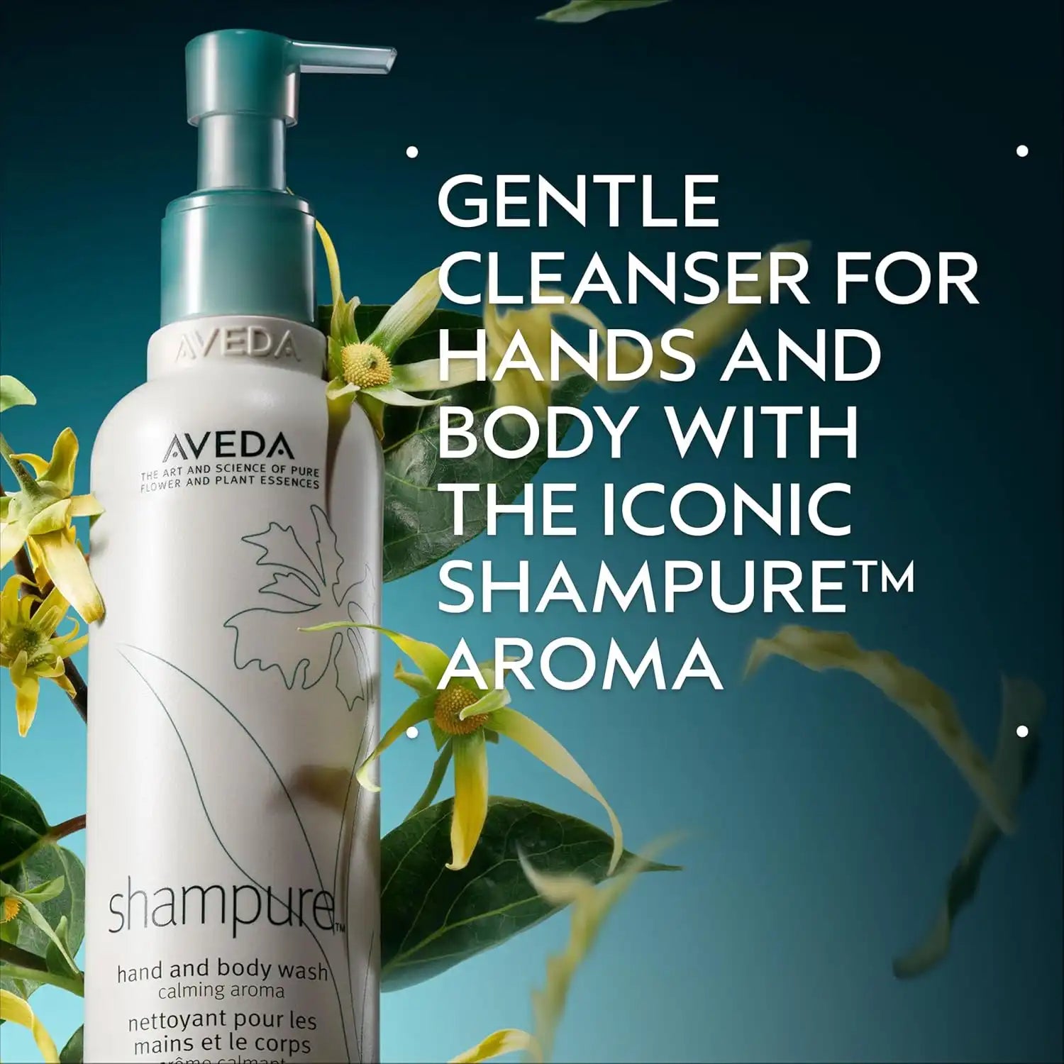 Aveda Shampure Hand & Body Wash | Liquid Hand Soap and Body Wash | with Calming Aroma of Lavender, Ylang Ylang, Petitgrain