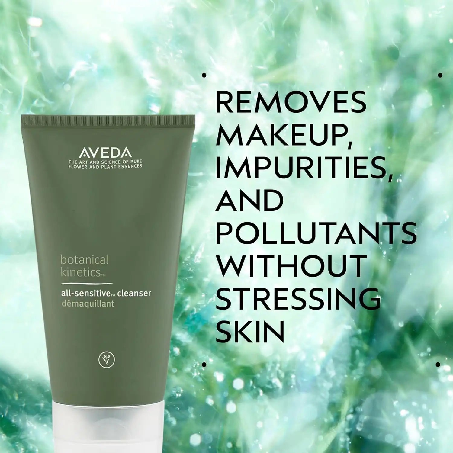 Aveda Botanical Kinetics All-Sensitive Cleaner | Gentle Facial Cleanser for Sensitive Skin | Fragrance Free | with Olive and Coconut Oil | 98% Naturally Derived*, 5.0 Fl Oz